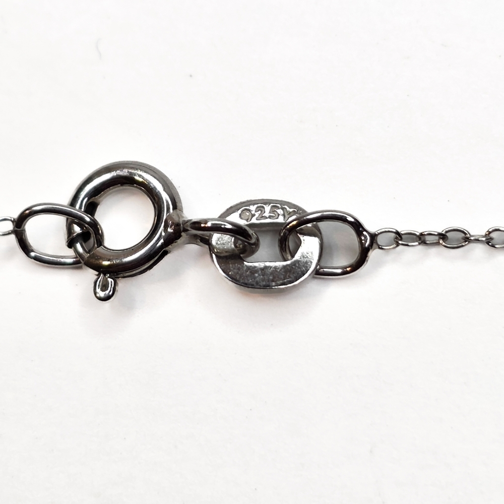 4.42ct Moissanite Stone Pendant With Rhodium Over 925 Sterling Silver Necklace - Picture 5 of 6